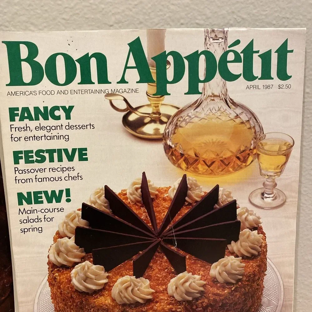 VINTAGE Lot 4 ISSUES of BON APPETIT Magazine Jan‎ 1985, April 1987, Feb Sep 1989